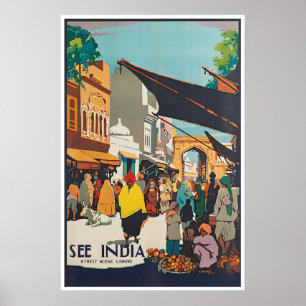 Indien Reise Kunst Lahore Poster Indischer Druck