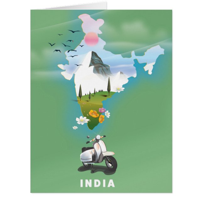 Indien Reiseplakat (Vorderseite)