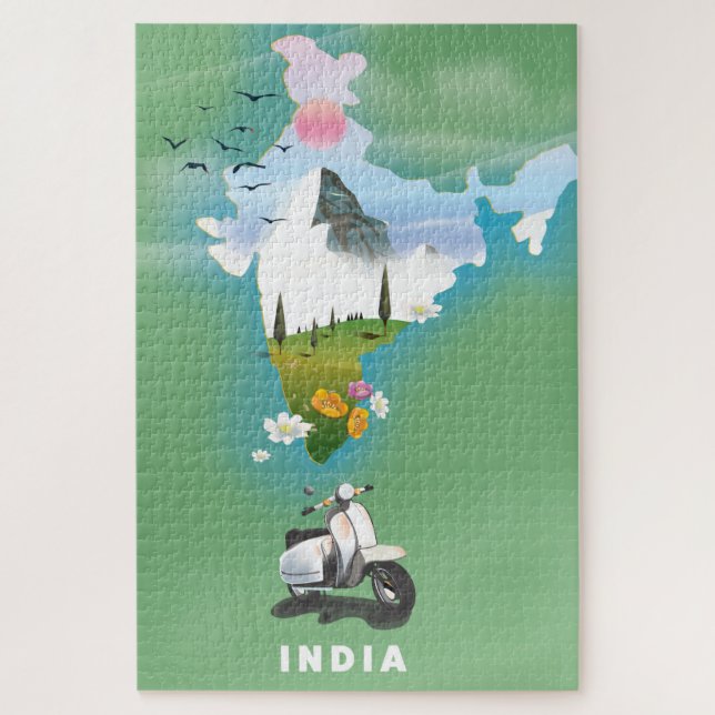 Indien Reiseplakat (Vertikal)
