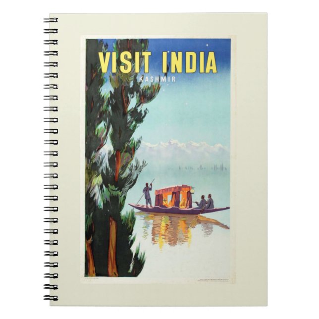 Indien Reiseplakat Notizblock (Vorderseite)