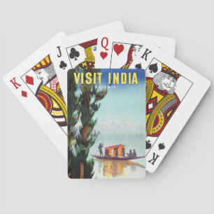 Indien Reiseplakat Spielkarten