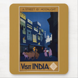 Indien Reiseplanmousepad Mousepad