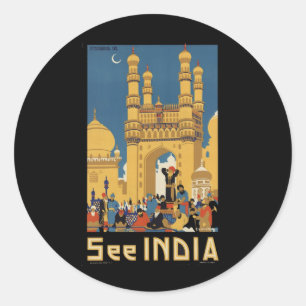 Indien Runder Aufkleber