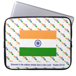 INDIEN Selige Nation Psalm 33:12 Laptop Laptopschutzhülle