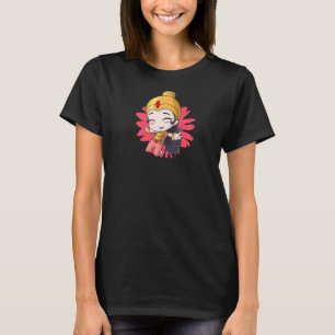 Indien Stolz Flagge Gott Hindi Sikh Moon Hindus Du T-Shirt