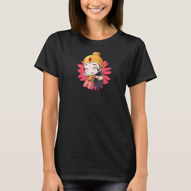 Indien Stolz Flagge Gott Hindi Sikh Moon Hindus Du T-Shirt (Vorderseite)