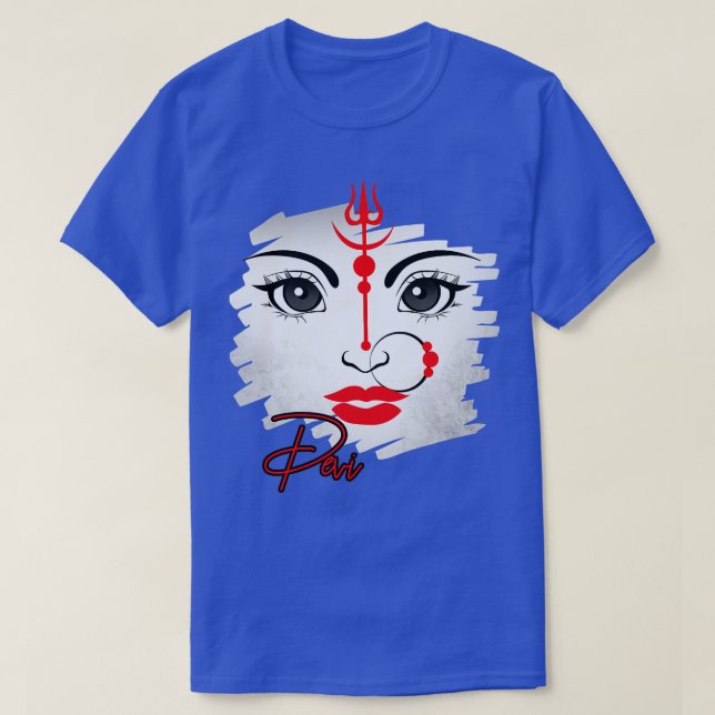 Indien Stolz Hindi Sikh Hindus Gott der Devis Frau T-Shirt (Design vorne)
