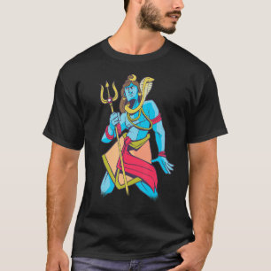 Indien Stolze Flagge Gott Hindi Sikh Mond Hindus S T-Shirt