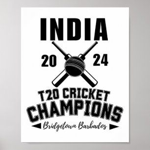 Indien T20 Cricket-Meister Poster