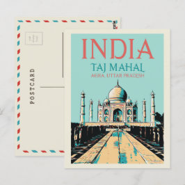 Indien Taj Mahal in Uttar Pradesh Postcard Postkarte