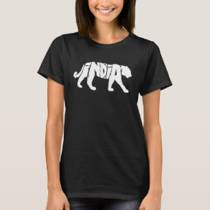 Indien Tiger Word Cooles Tier T-Shirt
