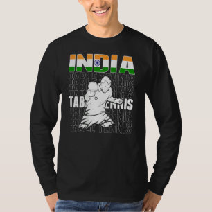 Indien Tischtennis Unterstützen Sie das indische T-Shirt