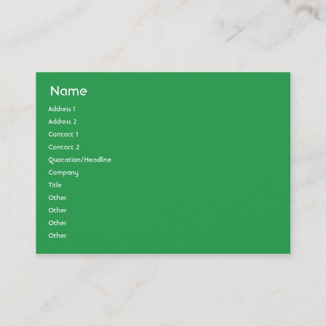 Indien - Tschubby Visitenkarte (Vorderseite)