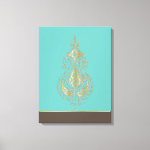 Indien - überzähmte Canvas Leinwanddruck