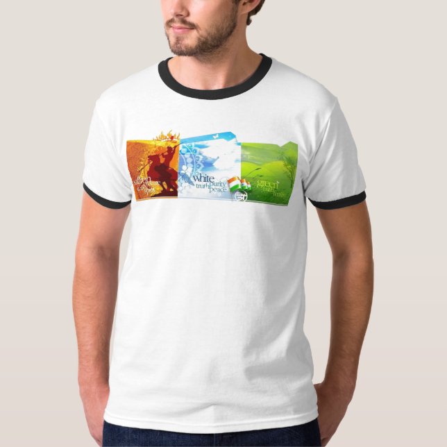 Indien-Unabhängigkeitstag-T-Shirt T-Shirt (Vorderseite)