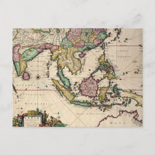 Indien und Ceylon bis Australien Postkarte