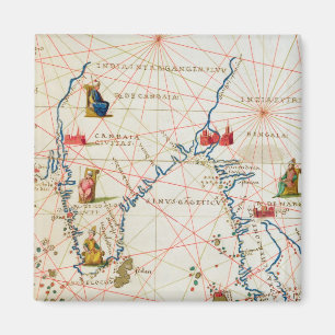 Indien und Malaysia Magnet