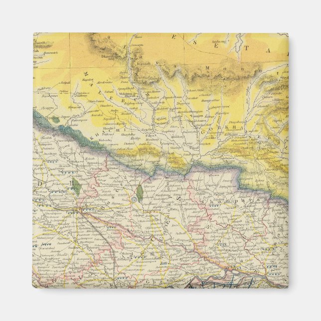 Indien und Nepal Magnet (Vorne)