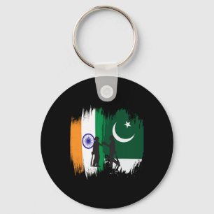 Indien und Pakistan Cricket patriotische Geschenke Schlüsselanhänger