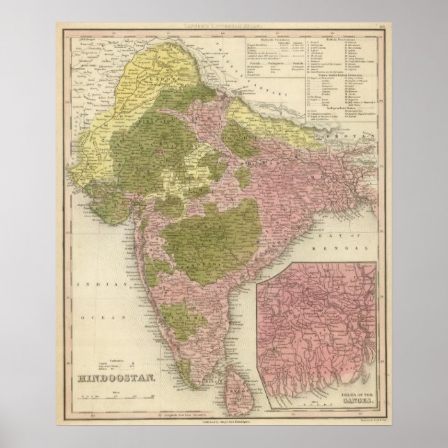 Indien und Sri Lanka Poster (Vorne)