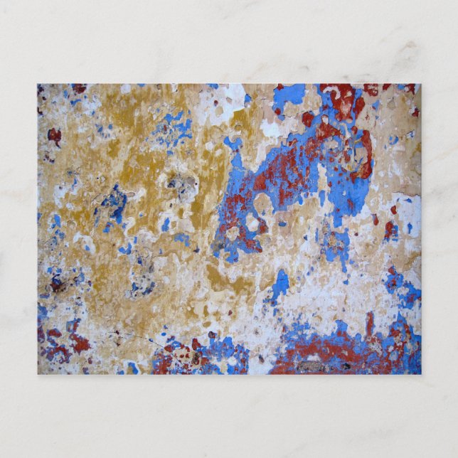 Indien - uralte Hauswand Postkarte (Vorderseite)