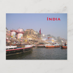 Indien Vintag Tourismus Reisen hinzufügen Postkarte
