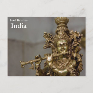 Indien Vintage Tourismus Reise Hinzufügen Postkarte