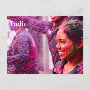 Indien Vintage Tourismus Reise Hinzufügen Postkarte