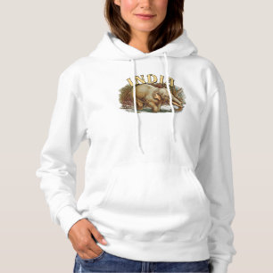 Indien Wildlife - Indian Elephant Hoodie