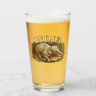 Indien Wildlife - Indischer Elefant Glas