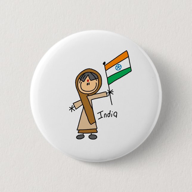 Indienknopf Button (Vorderseite)