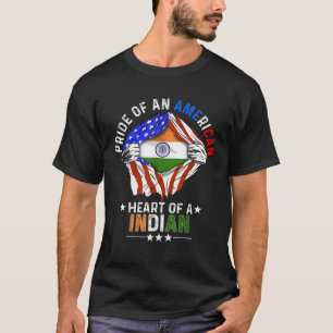 Indiens Amerika stolz auf das Auslandsland Indien T-Shirt