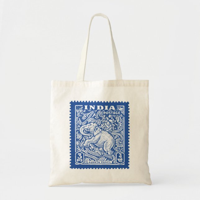 Indiens Design der Briefmarke, Elefant Tragetasche (Vorne)