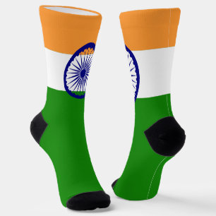 Indiens Flaggenstaat Patriotischer Indischer Natio Socken