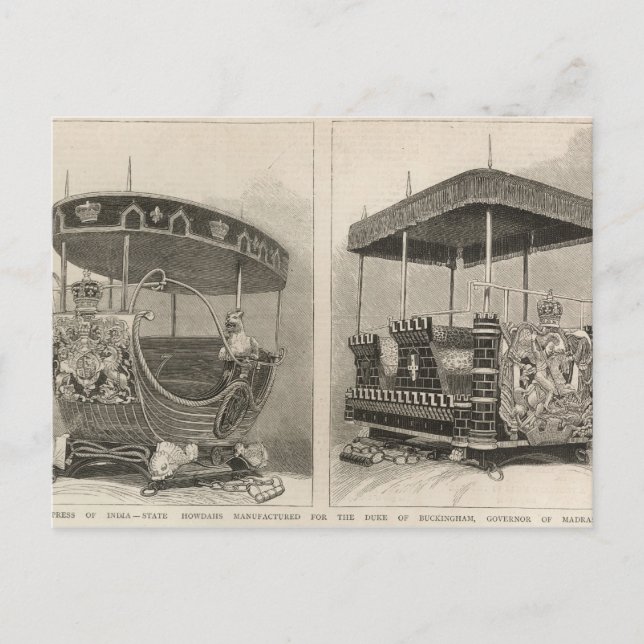 Indiens Kaiserin Postkarte (Vorderseite)