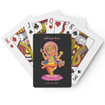 Indiens Lord Ganesh spielt Karten