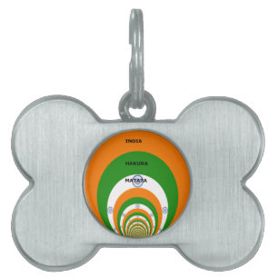 Indiens National Flag Colors Design. Hakuna Matata Tiermarke