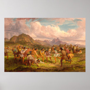 Indiens Sioux - Poster d'Art fin Seth Eastman