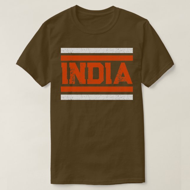 Indiens Unabhängigkeitstag im Retrostil T-Shirt (Design vorne)