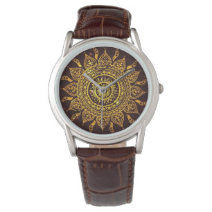 Indiensolarmotiv-Sonnengott Armbanduhr