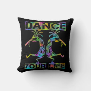 Indigene Amerikaner Kokopelli - Dance Your Life 2 Kissen