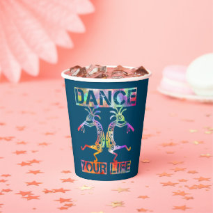 Indigene Amerikaner Kokopelli - Dance Your Life 3 Pappbecher
