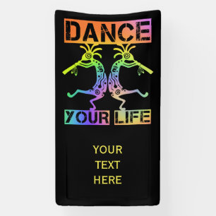Indigene Amerikaner Kokopelli - Dance Your Life 4 Banner