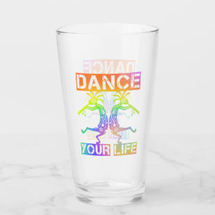 Indigene Amerikaner Kokopelli - Dance Your Life 4 Glas