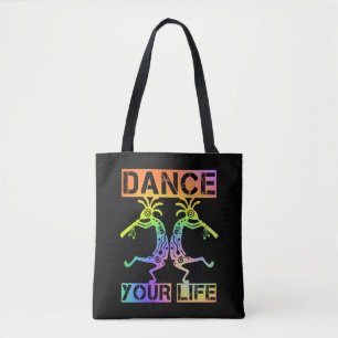 Indigene Amerikaner Kokopelli - Dance Your Life 4 Tasche