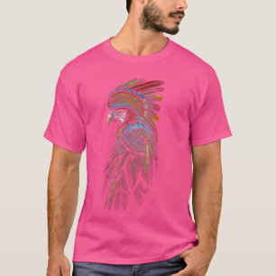 Indigene amerikanische Kopffüßer-Adler-Feather T-Shirt