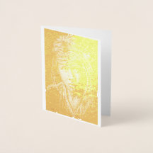 Indigene Boy American Gold Foil Note Card