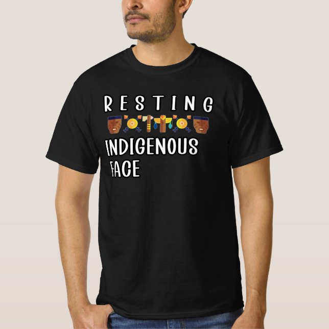 Indigene Gesichter wiederherstellen T-Shirt (Vorderseite)