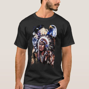 Indigene indigene indianische Chefköchin T-Shirt