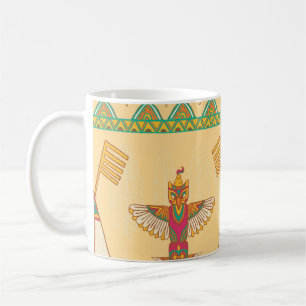 Indigene indigene Ornamentalgeschichte der Indiane Kaffeetasse